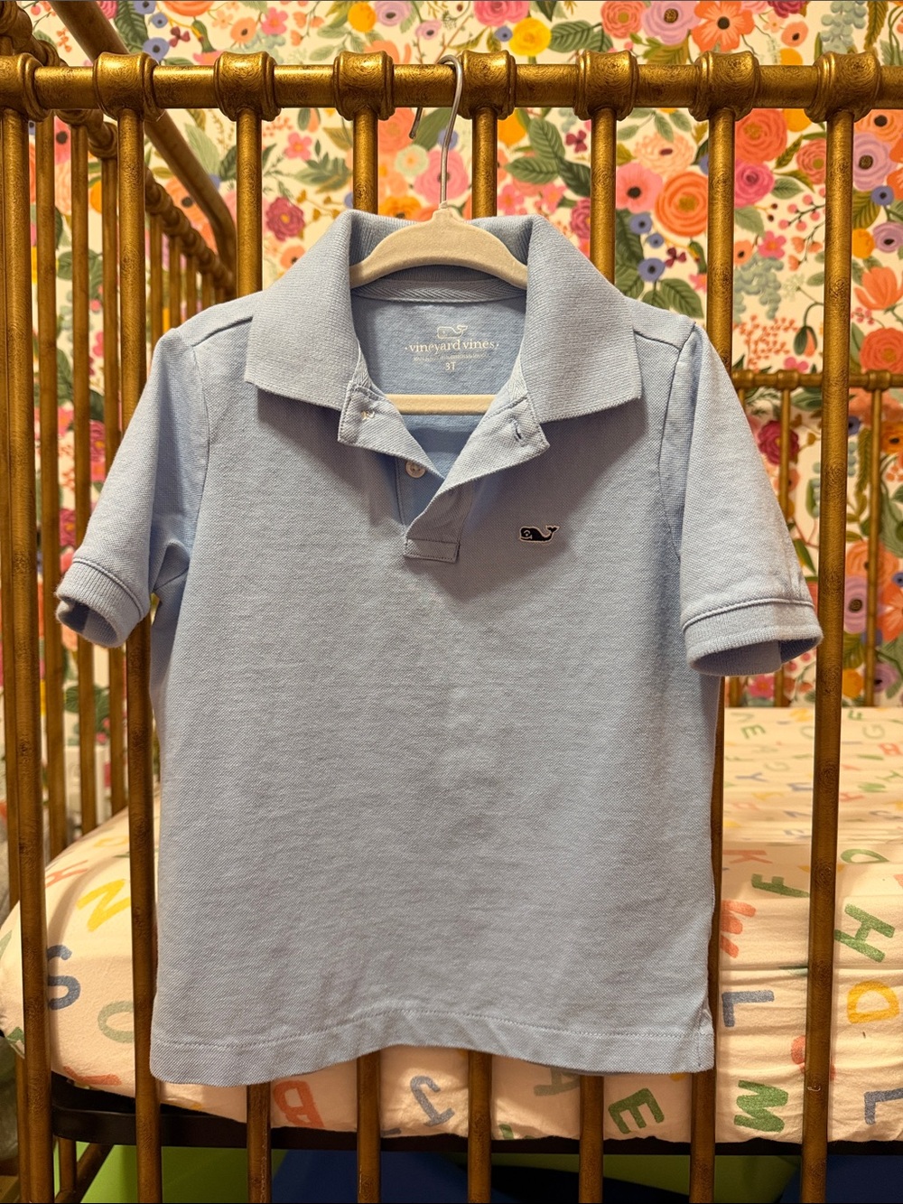 Vineyard Vines Kids Light Blue Polo Shirt